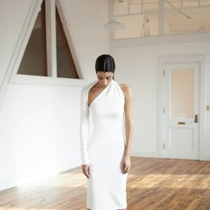 The Manhattan dress: Chic One-Shoulder Off-White Dress
